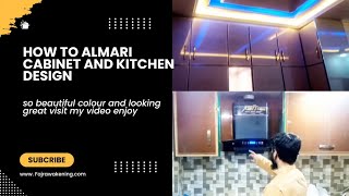 How to almari cabinet and kitchen design👍 [upl. by Guthrie]