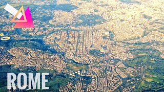 WELCOME TO ROME  Landing at Rome Fiumicino Airport [upl. by Marjana]