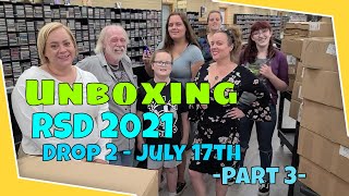 Unboxing Record Store Day 2021 Drop 2  July 17th  Vinyl Records  RSD [upl. by Hoem]