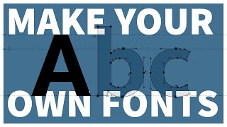 How to Make Your Own Font  Typeface Design Full Process [upl. by Fagaly]