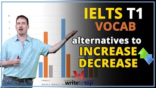 IELTS T1 academic vocab alternatives to increase decrease [upl. by Salter]