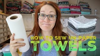 How to sew Unpaper Towels with Billettes Baubles [upl. by Isleen]