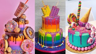 More Colorful Cake Decorating Compilation  Most Satisfying Cake Videos [upl. by Yliak]