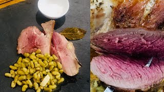 Délicieux gigot dagneau flageolets cuisiné au four [upl. by Akehsat]