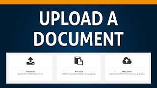 02 How to Upload a Document [upl. by Camille]