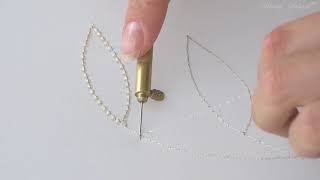 Luneville Embroidery Tutorial Beginner Module 1 Lesson 3 [upl. by Erickson]