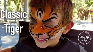 Classic TIGER  Face Paint Tutorial [upl. by Salbu]