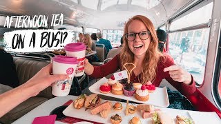 The BEST AFTERNOON TEA in LONDON  Double Decker Tea Bus 😍London England [upl. by Gnilsia1]