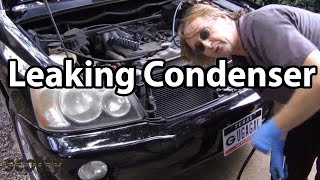 How To Replace a Leaking AC Condenser [upl. by Ecnarretal]