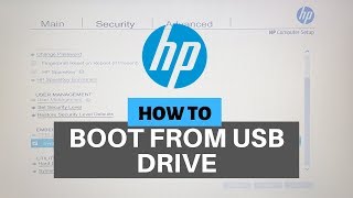 HP Laptop BIOS Settings to Boot Windows 10 11 from USB Flash Drive [upl. by Voltz574]