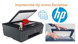 Como escanear en impresoras🖨 Hp Smart Tank 500 515 519 530 533 y 615 [upl. by Liamaj]