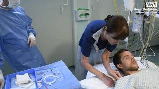 Central Venous Catheter Insertion Demonstration [upl. by Lucia]