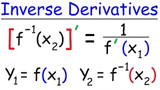 Derivatives of Inverse Functions  Calculus [upl. by Onitsirc]