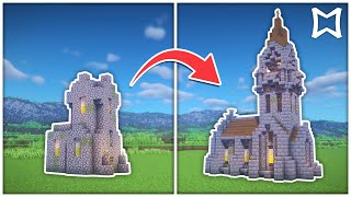 ► How To Transform A Village Church In Minecraft  Survival Build [upl. by Leonid583]