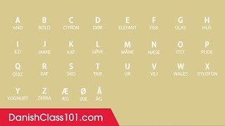 Learn ALL Danish Alphabet in 2 Minutes  How to Read and Write Danish [upl. by Wycoff994]