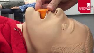 Nasopharyngeal Airway NPA Insertion [upl. by Aleece]