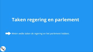 Politiek en Beleid Taken en Rechten van regering amp parlement [upl. by Eisle]