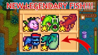 EVERY NEW LEGENDARY FISH  Stardew Valley NEW 15 Update Guide [upl. by Graf]