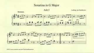 Beethoven Sonatina in G major Anh 5 Romanze [upl. by Giustina54]