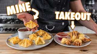 Making Crab Rangoon Wontons At Home  But Better [upl. by Ataynek]