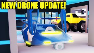 NEW DRONE and DOUBLE ROBBERY CASH UPDATE  Roblox Jailbreak [upl. by Rehoptsirhc]