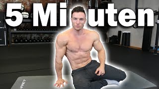 Brutales 5 Minuten Sixpack Workout für Zuhause [upl. by Abehsile122]