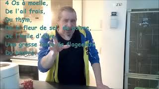 Recette simple rapide et peu chère  Los à moelle accompagné de flageolets verts [upl. by Laitselec]