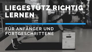 Liegestütz richtig lernen  Variationen für Anfänger und Fortgeschrittene [upl. by Cutler]