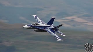 STUNNING CANADIAN CF18 HORNET in the MachLoop [upl. by Dnalyaw]