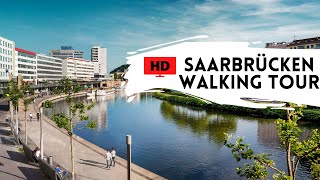 Saarbrücken Germany  HD Walking Tour  November 2021 [upl. by Ayr272]