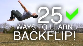 25 Ways to Learn How to Backflip [upl. by Auod]