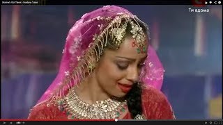 Ukraines Got Talent  Bollywood Mujra Kathak dance by Svetlana Tulasi [upl. by Enomyar]