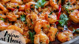 4 Minutes Spicy Garlic Shrimp [upl. by Sutton]