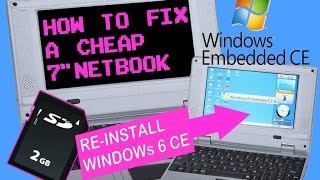 How To  Fix a 7quot Mini Netbook Smartbook by ReInstalling Windows CE 60  Device Tour [upl. by Girand776]