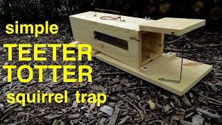 How to Make ● a Simple HUMANE TEETERTOTTER Squirrel  Rat Trap [upl. by Leno]