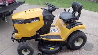 Cub Cadet XT1 Lawn Tractor Deck Removal and Installation [upl. by Kesia]