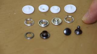 KAMsnaps Combo Snaps Rivets Grommets Press Bundle [upl. by Nayrb]