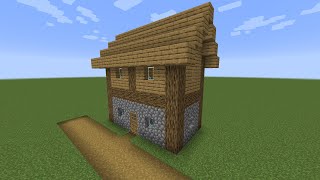 How to build a Minecraft Village Big House 114 plains [upl. by Dygert562]