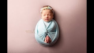 Newborn Photography Wrapping Tutorial English Subtitle [upl. by Aynwad]