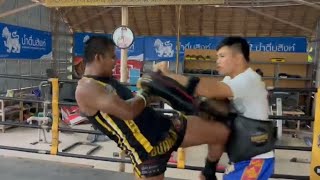 Buakaw Banchamek Muay Thai and K1 Legend Padwork Highlight 1 [upl. by Vinia26]