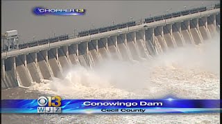 More Gates Opened On Conowingo Dam [upl. by Airb]