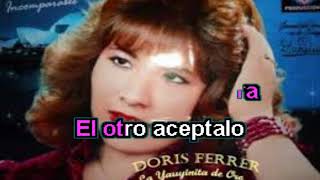 CASUALIDAD karaoke DORIS FERRER [upl. by Pietrek]