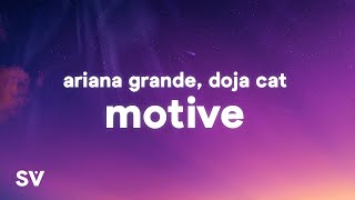 Ariana Grande Doja Cat  Motive Lyrics [upl. by Joline785]