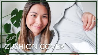 EASY Cushion Cover from Scratch Envelope opening tutorial without zip [upl. by Sarajane]