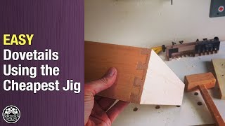 Easy Dovetails Using The Cheapest Jig [upl. by Anahtor]