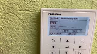 Panasonic Wärmepumpe  die Regelung und Installationsmenü [upl. by Retrak]