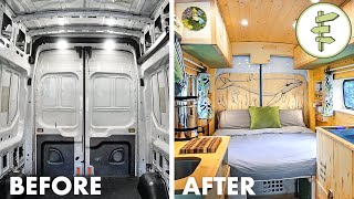 FULL DIY VAN BUILD from Start to Finish  Our Epic Van Life Conversion [upl. by Zumstein262]