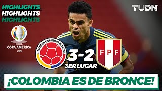 Highlights  Colombia 32 Perú  Copa América 2021  3er lugar  TUDN [upl. by Diaz]