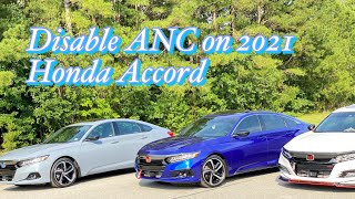 Disabling ANC active noise canceling on 20182021 Honda Accord [upl. by Aniala]