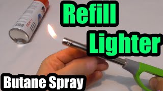 How to refill a lighter Butane Gas [upl. by Mellar]